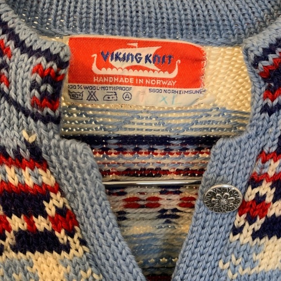 Norway Viking Wool Cardigan Sweater - Picture 5 of 5